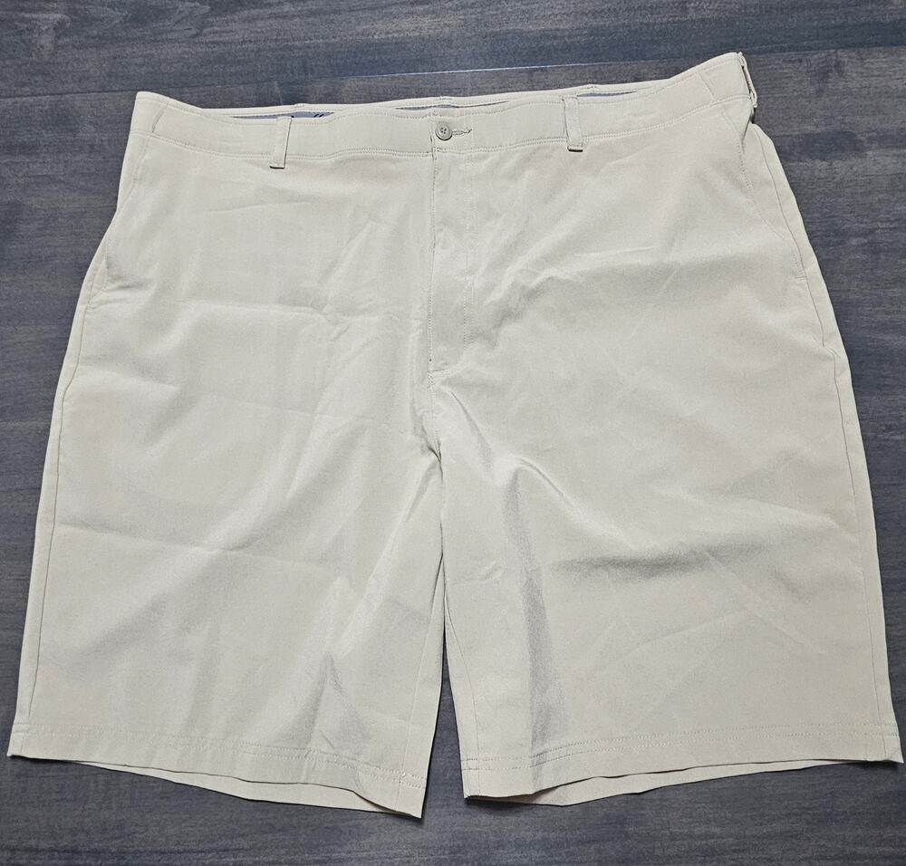 Ben Hogan Performance Golf Shorts BIG Men's Size 46 Stretch Tan Khaki